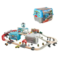 Hape 超級城市火車桶套裝 