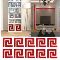 20 pieces Waist Line 3D Mirror Sticker Self Adhesive Acrylic DIY Wall Stickers for Living Room Edge Strip Corner Line Wall Decor