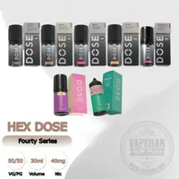 Liquid Saltnic Hex DOSE 40 Forty Series 40MG 30ML By Hex Juice BLUEBERRY ICE CREAM