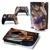 sexy girl game PS5 Console Controllers Sticker For PS5 Vinyl Sticker For Sony PlayStation 5 PS5 Disc Edition Skin Sticker #3800