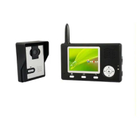 3.5 inch 2.4GHz digital apartment wireless video door phone intercom system 1 Waterproof Door Bell Camera 1 Monitor