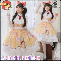 CoCos-S Game Identity V Candy Girl Mechanic Cosplay Costume Identity V New Skin Tracy Reznik Lolita Costume and Cosplay Wig