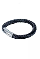 LYCKA JSC450-19cm Leather Weaving Bracelet