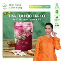Trà Túi Lọc Tía Tô APG ECO hỗ trợ cho người bệnh gout, làm đẹp da, quy cách túi 25 gói x 2g