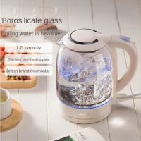 Large capacity household transparent glass electric kettle Full automatic Stainless steel water