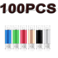 Hot Selling Mini Metal OTG USB Flash Drive 100PCS 8G 16G USB 2.0 Customized Free laser LOGO Mini Flash Pen Drives
