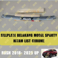 Sillplate Belakang All New Rush 2018 2024 2025 Sporty Hitam List Chrom