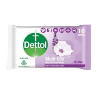 DETTOL - 抗菌清潔濕紙巾-花香10片