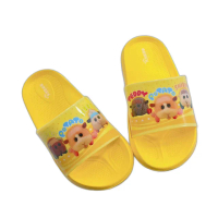 【樂樂童鞋】台灣製天竺鼠車車拖鞋-黃色(兒童拖鞋 室內鞋 台灣製 正)