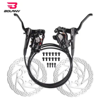 Bolany Bicycle Brake Double-Piston Oil Disc Brake 160mm Rotor Caliper Hydraulic Front 800mm Rear 1400mm MTB Bike Brake Parts