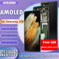 6.8'' AMOLED LCD For Samsung S21 Ultra 5G G998 G998U Display Touch Screen Digitizer For Samsung S21 Ultra LCD Assembly
