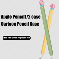 For Apple Pencil 1st 2nd Case Pencil case Tablet Touch Stylus Pen Protective Cover Pouch Portable Soft Silicone Case