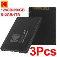 3Pcs Original Kodak 2.5''Internal SSD 128GB 256GB 512GB 1TB Internal External Solid State Disk HDD X120Pro Hard Disk HD Notebook