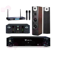 【金嗓】CPX-900 K1A+DB-7AN+TR-5600+SK-600V(4TB點歌機+擴大機+無線麥克風+喇叭)