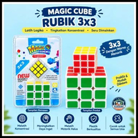 Rubik Magic Cube 3x3x3 Original 2 Pcs Besar & Kecil - Puzzle Mainan Edukatif