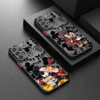 Mickey Mouse Phone Case For Samsung Galaxy A54 A53 A14 A52 A13 A12 A34 A71 A33 A51 A23 A21 A32 A73 A22 A72 Hard Matte Shell