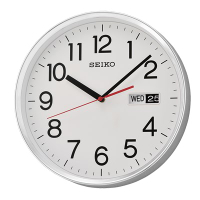 SEIKO 日本精工 星期日期 時鐘 掛鐘(QXF104S)-白/30.3cm