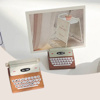 【創意小物】復古可愛打字機造型留言夾(名片夾 名片座 可立式 照片夾 桌面擺飾 辦公室 紙夾)
