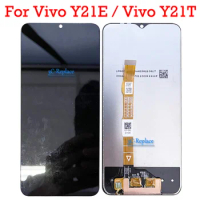 Black 6.51 nch Display Black For Vivo Y21E V2140 LCD Display Touch Screen Digiziter Assembly For Vivo Y21T V2135