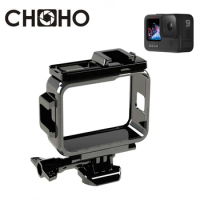 For Gopro 9 10 11 12 Black Accessories Frame Case Shell Protector Housing + Lone Screw Base Mount For Go Pro Hero9 10 12 Black