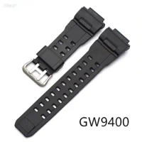 Black Resin Replacement Watch Band Strap for Casio G-Shock GW-9400 gw9400 Sport Waterproof Watchband Bracelet Accessories