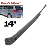 Erick's Wiper 14" Rear Wiper Blade &amp; Arm Set Kit For VW Sharan 2 7N 2010 - 2023 Windshield Windscreen Tailgate Window Rain Brush