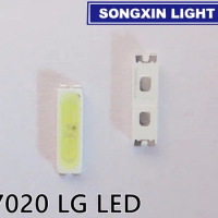 100pcs FOR LG Innotek LED LED Backlight 0.5W 7020 3V Cool white 40LM TV Application LEWWS72R24GZ00