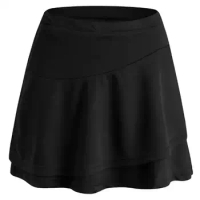 Langmao Black Mini Skirt Women Tennis Skirt High-waisted Pleated Skirt Kawaii White Skirt Tennis Shorts Skirts Solid School