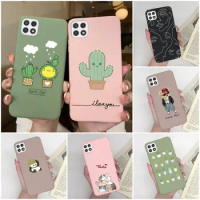 For Samsung Galaxy A22 A22s F42 5G Phone Case Cute Cactus Soft Silicone Shell For Samsung A 22 A 22s F 42 5G Hot New Design Capa