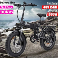 New H20 Electric Bicycle 48V 1000W Fat Tire Electric Bike 20 Inch folding Outdoor Best Mountain Bicycle Snow Ebike Waterproof