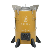 【GOTRAL】木顆粒野營爐 秋墨黃/基本款(露營無煙野炊烤肉)