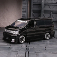 1:32 Nissan Elgrand FABULOUS MPV Alloy Car Model Diecast Metal Vehicle Car Model Simulation Sound Light Collection Kids Toy Gift