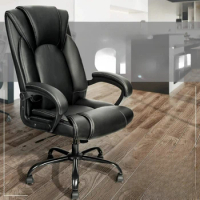 Office Chair Executive Computer Chair Spring Cushion Ergonomic Support Tilting Function Upholstered ,Office Chairs