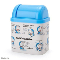 【震撼精品百貨】Doraemon 哆啦A夢 哆啦A夢桌上型搖蓋式迷你垃圾筒(趣味道具)#65066 震撼日式精品百貨