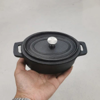 Mini Oval Cast Iron Oven Pudding Baby Pot