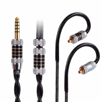 Koceta Silver Plated Shield Headphone Cable for MMCX/0.78/A2DC/IE100pro/IE400pro/IE500pro/IE200/IE300/IE600/IE900