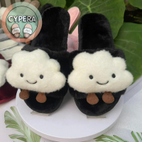 (TĂNG SIZE) Cypera Dép Bông Đi Trong Nhà Đám Mây Đủ Màu - D17