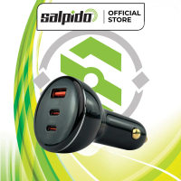 Salpido SAL-CC-102 2PD(100W+30W) QC(30W) 160W Fast Car Charger 2*USB C 1*USB A Accessories Phone