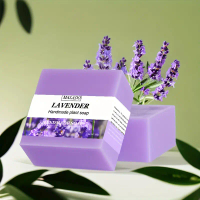 Xà Phòng Tinh Dầu Thơm Hoa Oải Hương, 100g, Unisex, Xà Phòng Thực Vật Thủ Công Dưỡng Ẩm, Không Chứa 