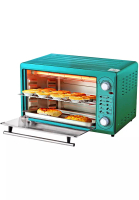 DESSINI DESSINI ITALY 48L Electric Oven Convection Hot Air Fryer Toaster Timer Oil Free Roaster Breakfast Machine / Ketuhar-Dark Green