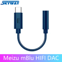 Meizu Hifi mBlu HIFI DAC earphones amplifier audio HiFi lossless DAC Type-C to 3.5mm audio adapter CX31993 Chip high impedance