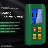 Coating Thickness Gauge 0.1micron/0-1500µm Fe/NFe MAX/MIN Zero Measuring LCD Digital Automobile Film Car Paint Thickness Meter