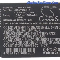 Cameron Sino 1000mAh Battery for Panasonic Lumix DMC-G81,FZ-2000,DMC-G7HK,DMC-G7,DMC-G7,DMC-G6,DMC-GH2,DMC-FZ200,DMC-GX8
