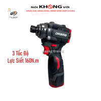 Máy chuyên vít có búa Pin 4Cell 18V DRAMA D5818, Lực siết 160Nm Động Cơ Không Chổi Than