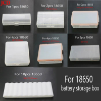 Hard Plastic 18650 Battery Storage Boxes Case Holder With Clip For 1/2/4/8x 18650 4x16340 Rechargeable Battery Waterproof Cases