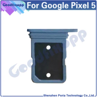 For Google Pixel 5 GD1YQ GTT9Q Pixel5 SIM Card Tray Slot Holder Adapter Socket Repair Parts Sim Tray Holder