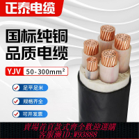 三相電纜線 正泰國標電纜線銅芯ZR-YJV3 4 5芯X50 70 95 120 150平方三相電纜