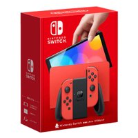NS Nintendo Switch OLED 瑪利歐亮麗紅特仕主機(台灣公司貨)