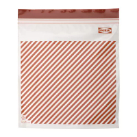 ISTAD 保鮮袋, 條紋 紅色/棕色, 2.5 公升