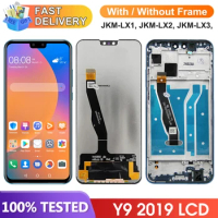 Y9 2019 Display Screen Assembly, for Huawei Y9 2019 JKM-LX1 LCD Display Digital Touch Screen with Frame for Huawei Enjoy 9 Plus